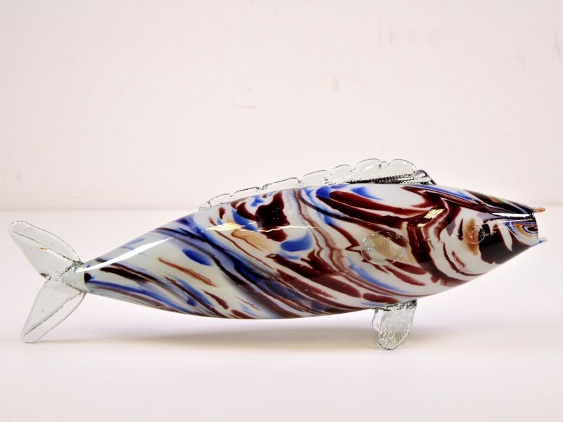 halsband Kracht Zes Prachtige grote glazen vis - Murano (50 cm!) - De Kringwinkel