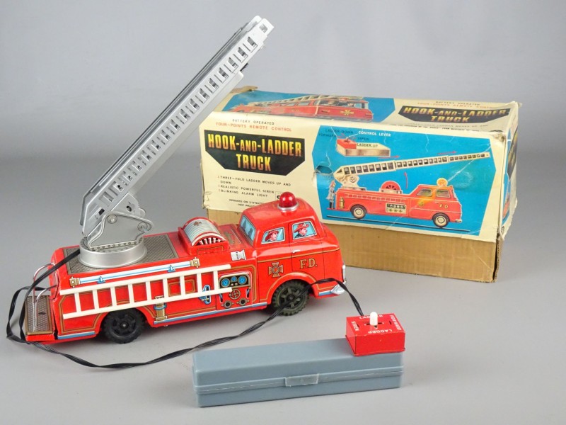 Vintage toy: Hook and Ladder truck.