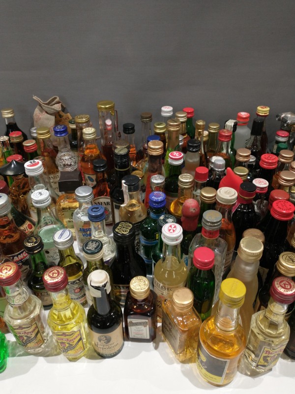 De waarheid vertellen toewijzing Pence Grote verzameling mini flesjes sterke dranken en cocktails (300 stuks) - De  Kringwinkel