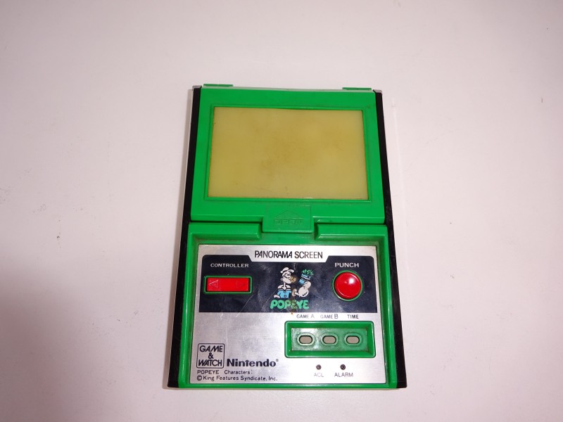 Nintendo Game & Watch Spel: Popeye, Panorama Screen, 1983