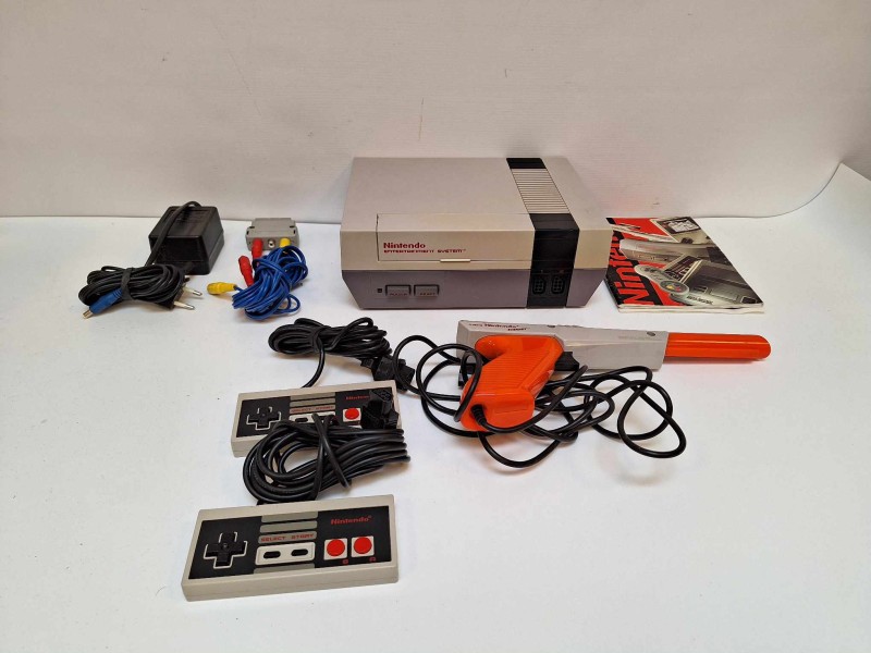 vintage Nintendo console NES