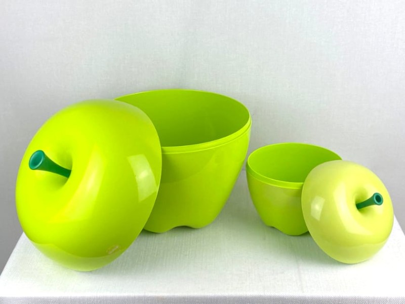 Set groene appelcontainers