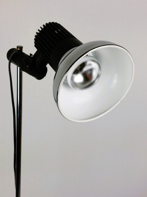 Vintage vloerlamp met richtbare spot