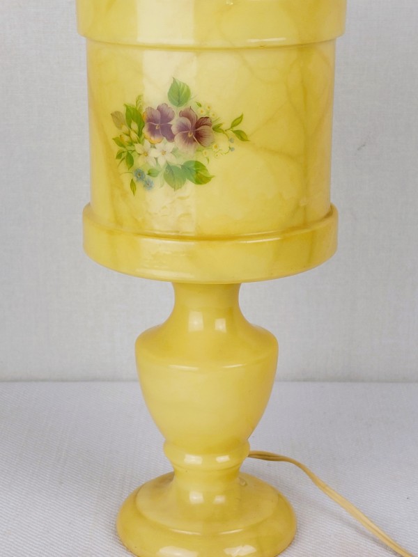 Vintage gele albasten lamp