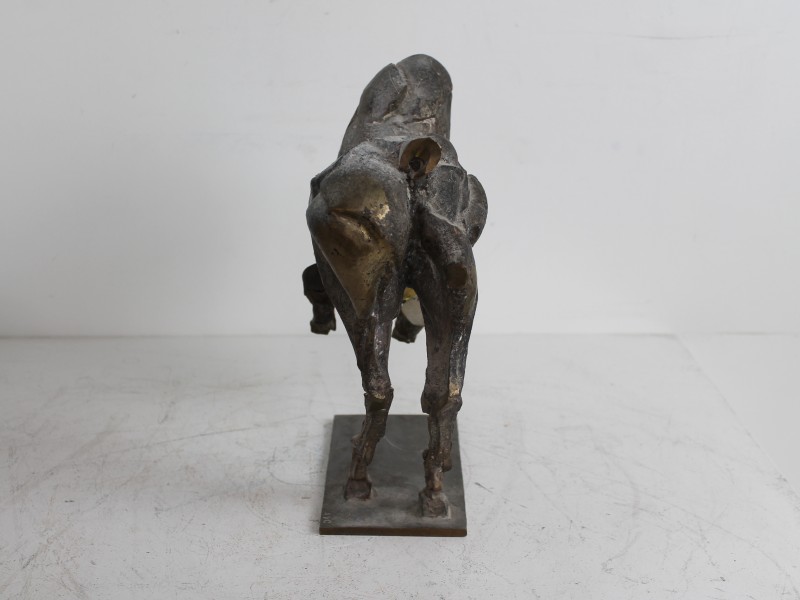 2 Bronzen paarden