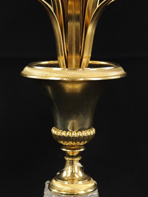 Ananaslamp met kristallen detail - Cristal d’Albret France
