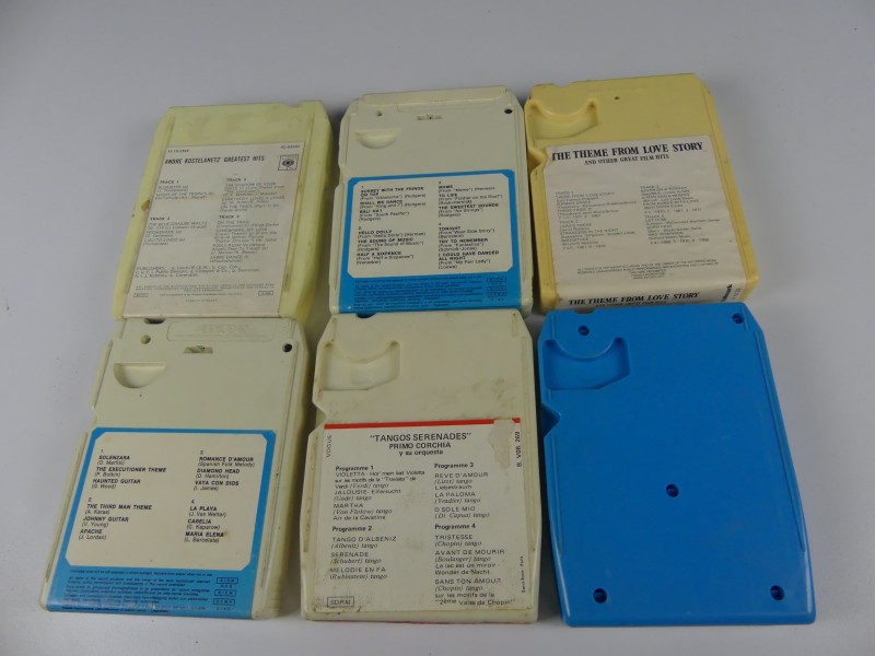 Groot lot 8 track tapes