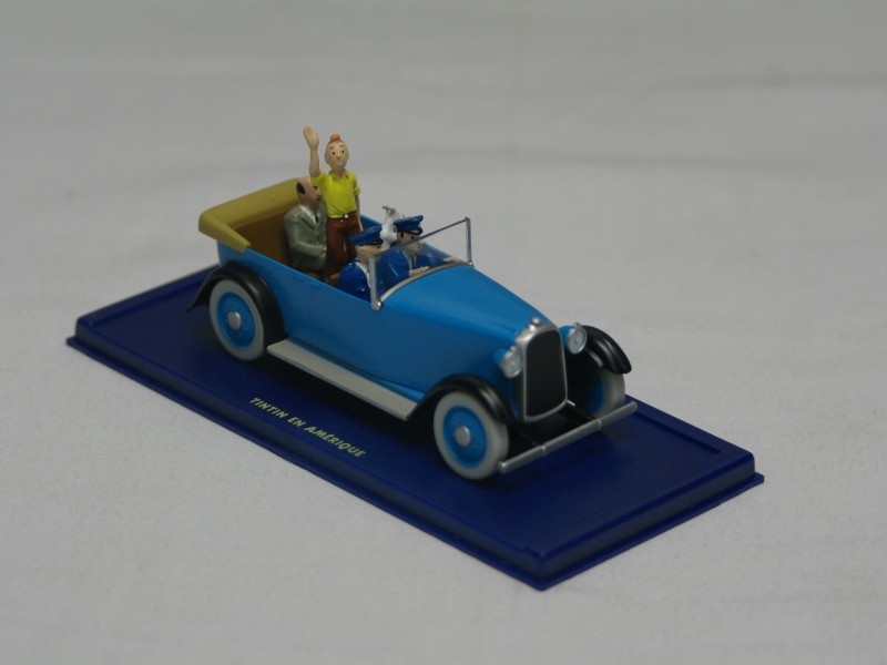 "Tintin en Amérique- Paradewagen van Kuifje"- Schaalmodelauto Herge-Moulinsart (Art. 740)
