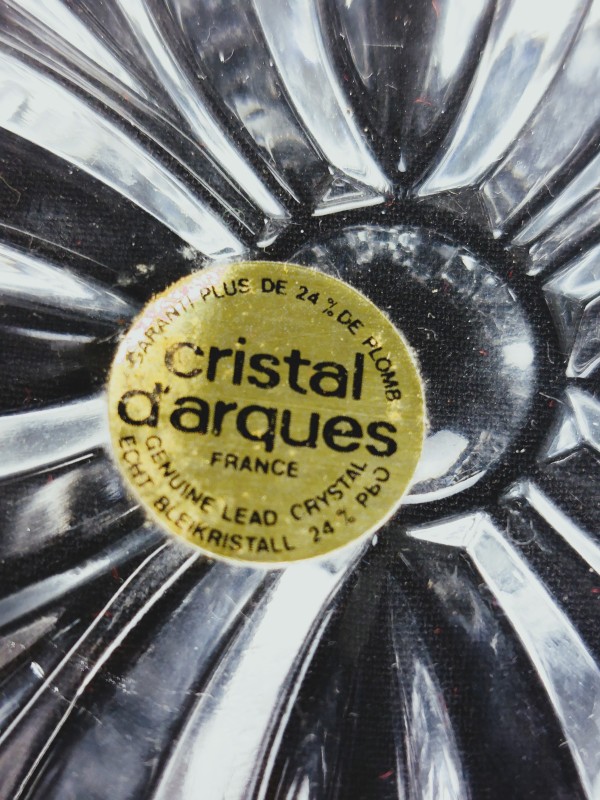 Asbak cristal d'arques