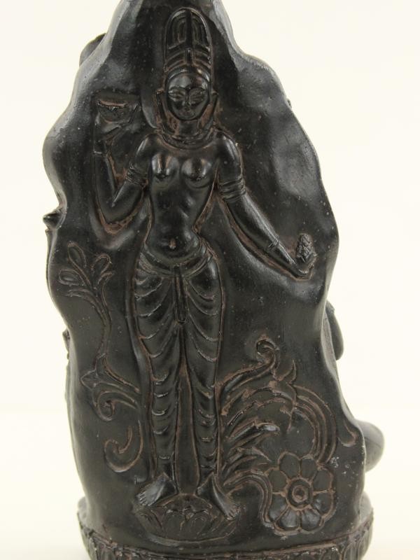 Knap, vintage stenen beeld Boeddha