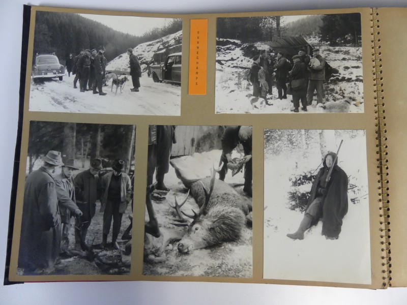 Vintage fotografie lot 3 – 8 fotoalbums vooral jacht en hondenwedstrijden - 1957/1973