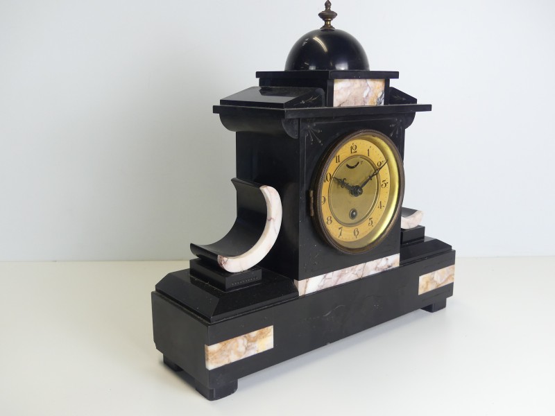 Napoleon III stijl zwart marmeren klok - *UPDATE