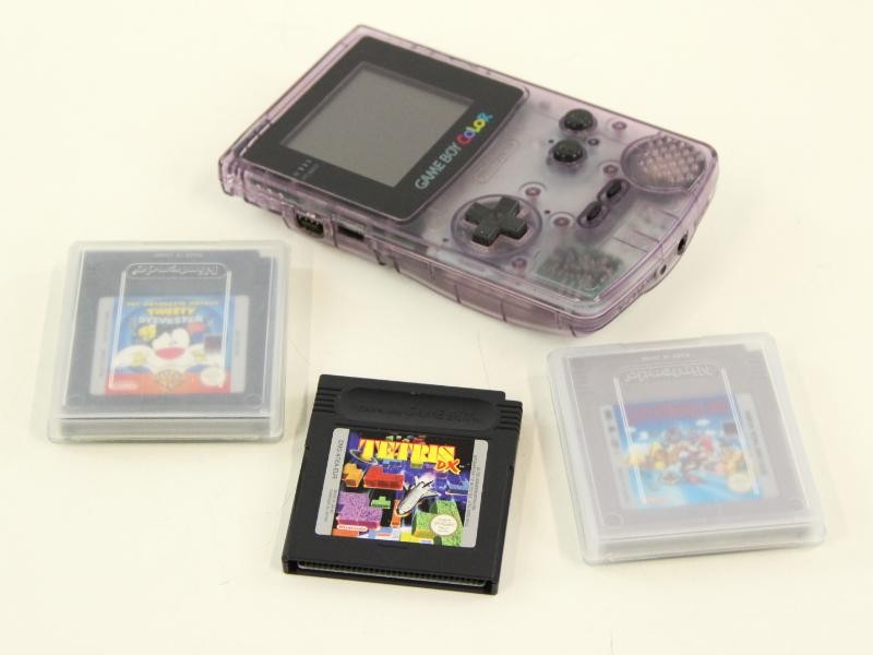 Nintendo Game boy Color + 3 spelletjes (Super Mario Land, Tetris en Tweety)