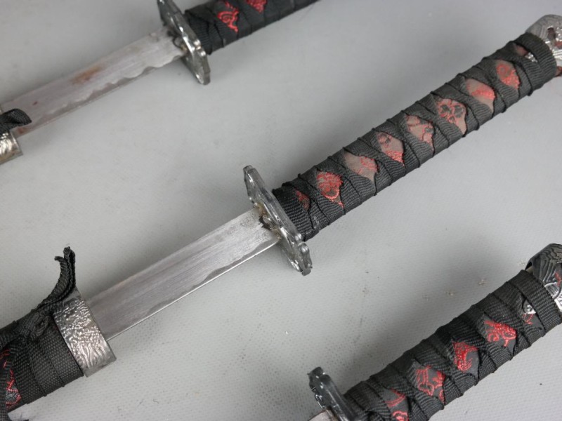 3 Cosplay decoratieve Samurai zwaarden