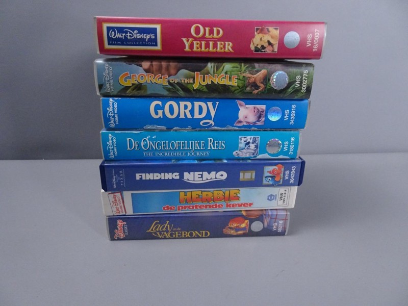 7 Disney VHS films