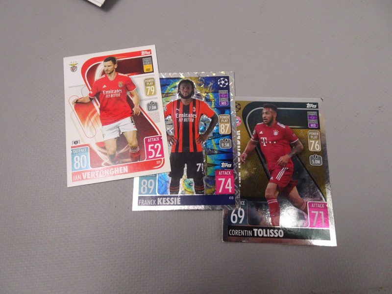 136 Topps voetbal ruilkaarten 2021-2022