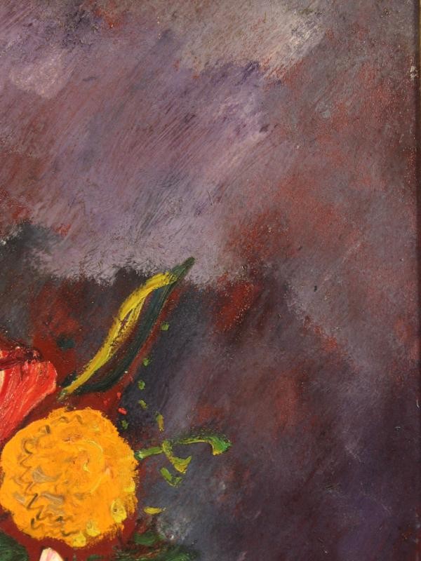 Kleurrijk bloemstilleven - Gust Van Steenwegen (1905-1986)