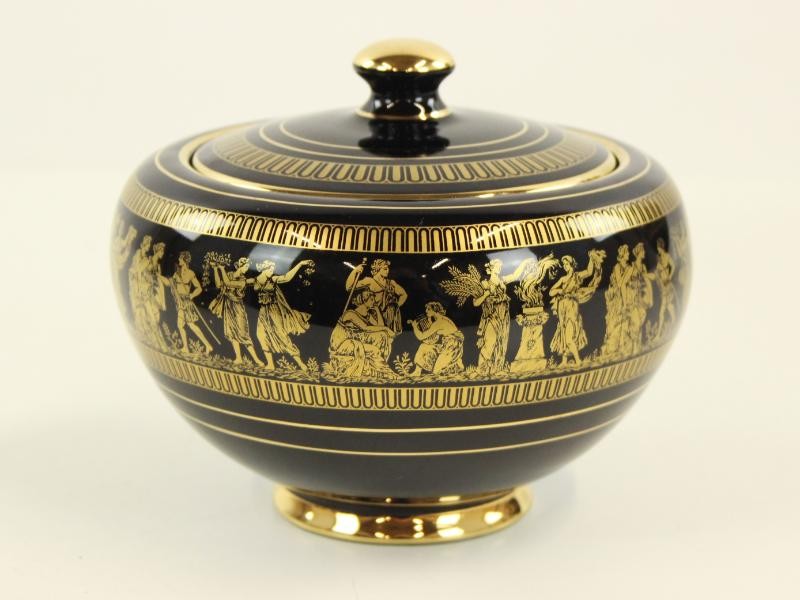 Griekse decoratieset afgewerkt met 24K goud - I. Spyropoulos