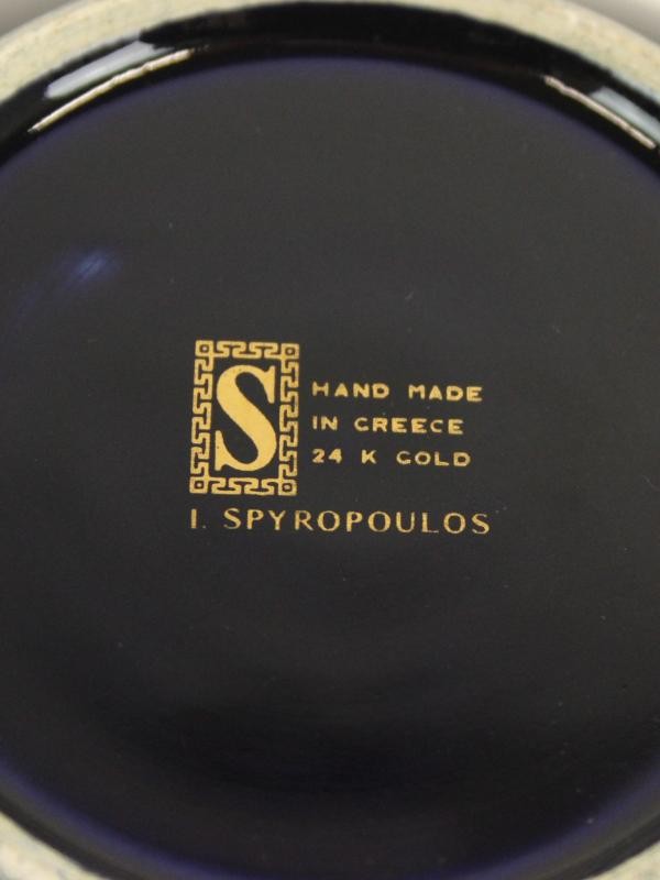 Griekse decoratieset afgewerkt met 24K goud - I. Spyropoulos