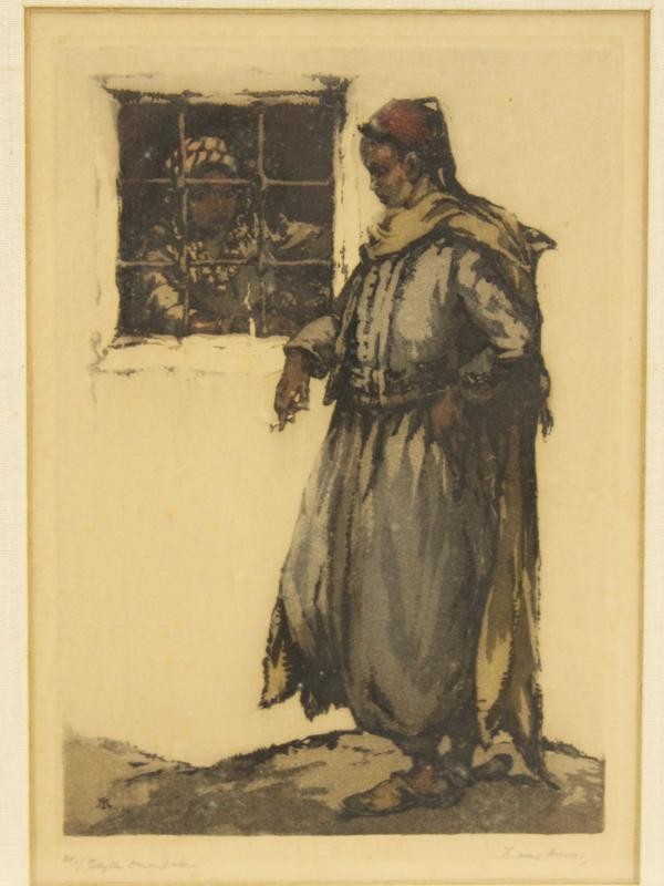 Kleurenets 'Idylle Orientale' - Isidore van Mens (1890-1985)