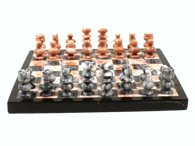 Natuurstenen schaakspel