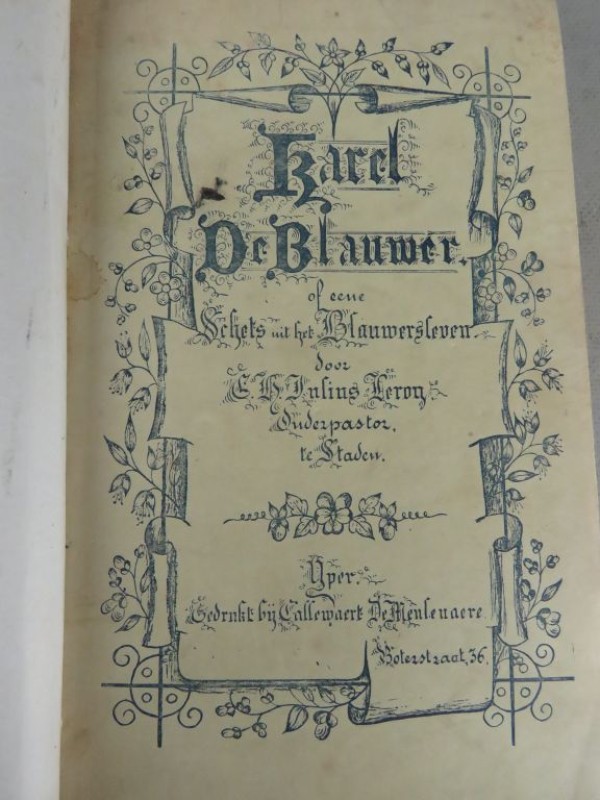 1900 "Karel de Blauwer" tweede druk van Julius Leroy