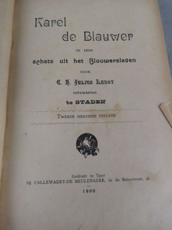 1900 "Karel de Blauwer" tweede druk van Julius Leroy