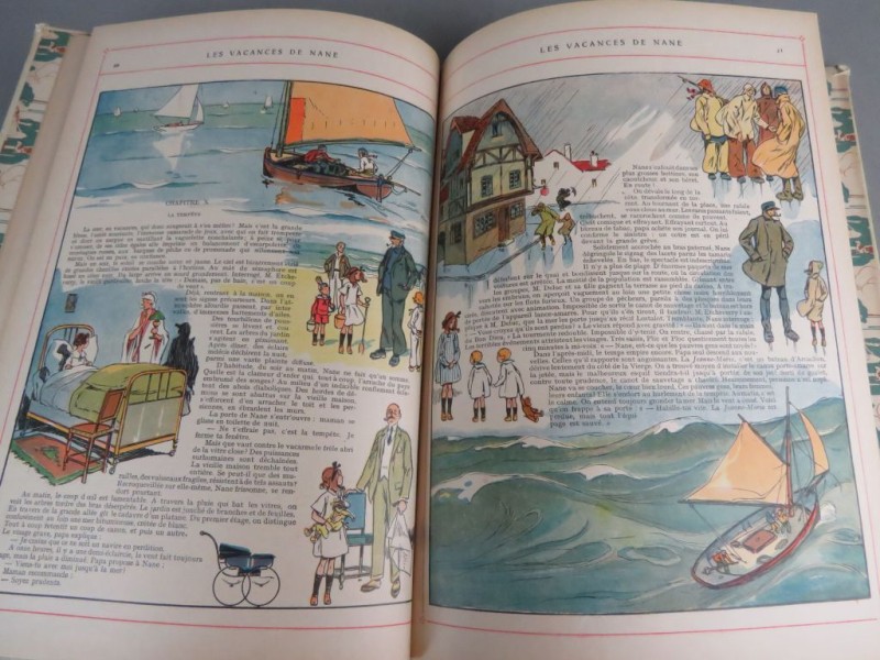 Lot van vier vintage Franstalige kinderboeken 1924-'36