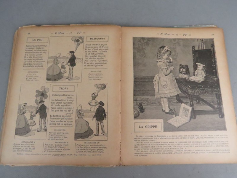 Lot van vier vintage Franstalige kinderboeken 1924-'36