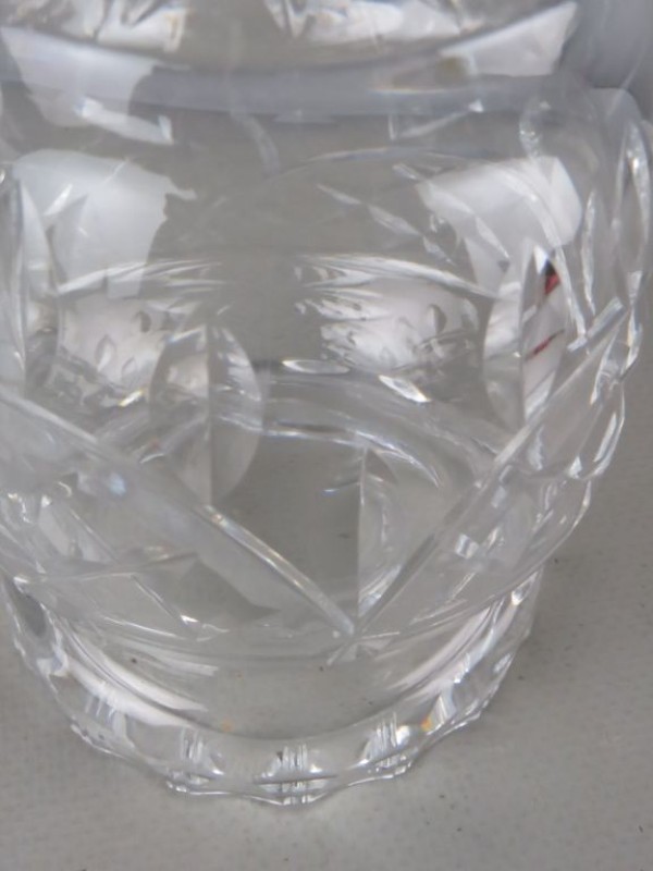 Kristal potje/bonbonnière met deksel