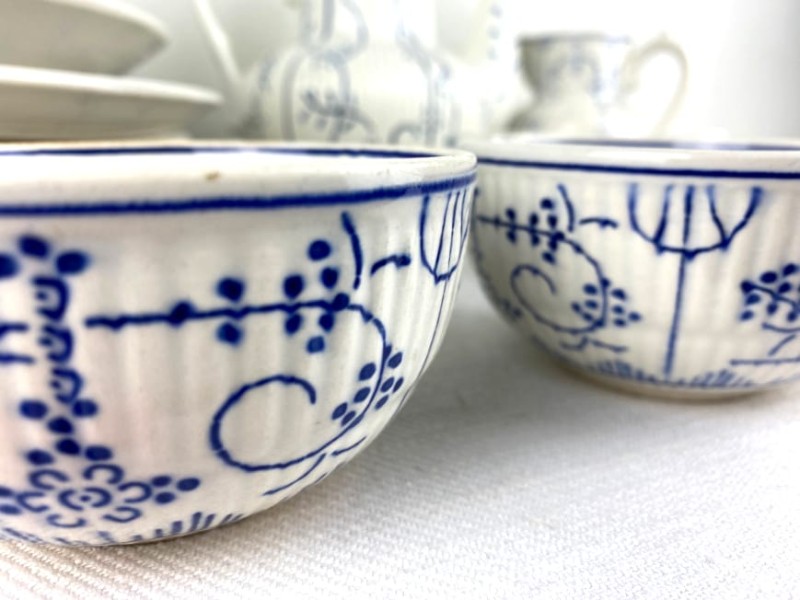 Villeroy & Boch servies wit/blauw