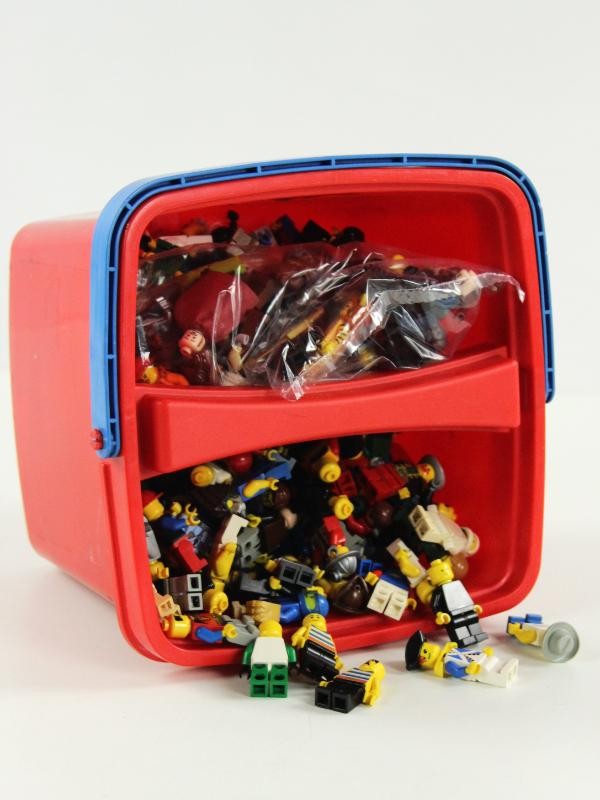 LEGO : Set van 3 gevulde lego bewaar dozen