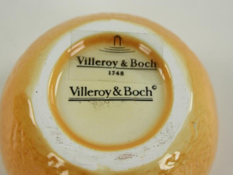 Villeroy & Boch 4 servethouders, 2 sauzenpotjes en 6 knappe lepeltjes