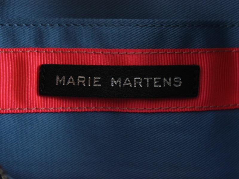 Zwart lederen heuptas gemerkt Marie Martens