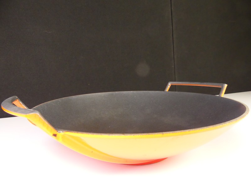 Gietijzer Wokpan - Le Creuset (1)