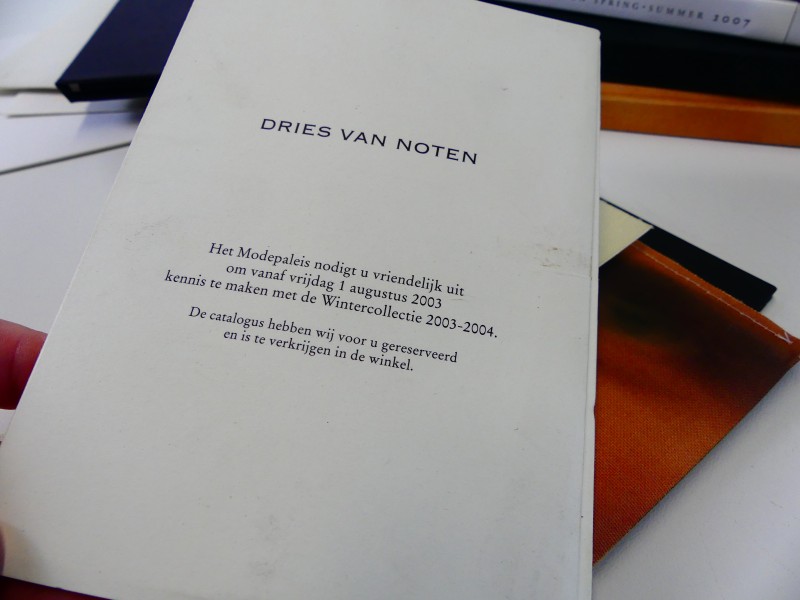 Kavel Dries Van Noten Collectieboekjes - mannenontwerpen
