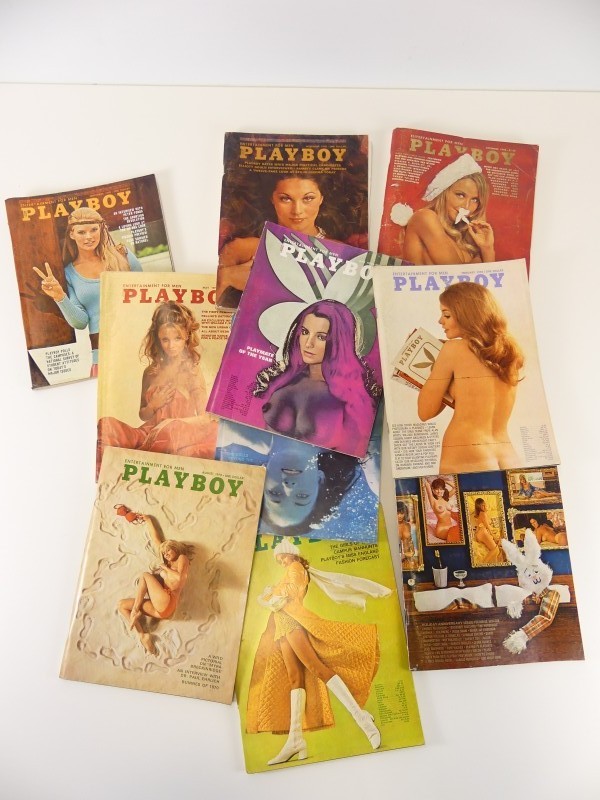 10 Playboy-magazines 1970