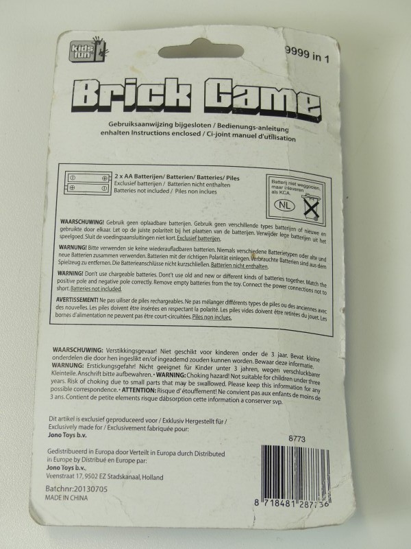 Brick Game 9999 in 1
