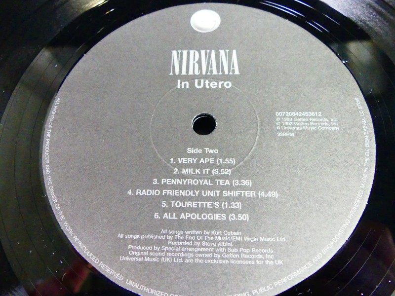 LP Nirvana In Utero (2015 Repress)