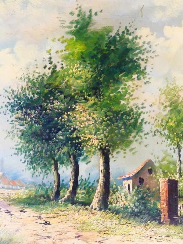 Vintage – landschapsschilderij - gesigneerd