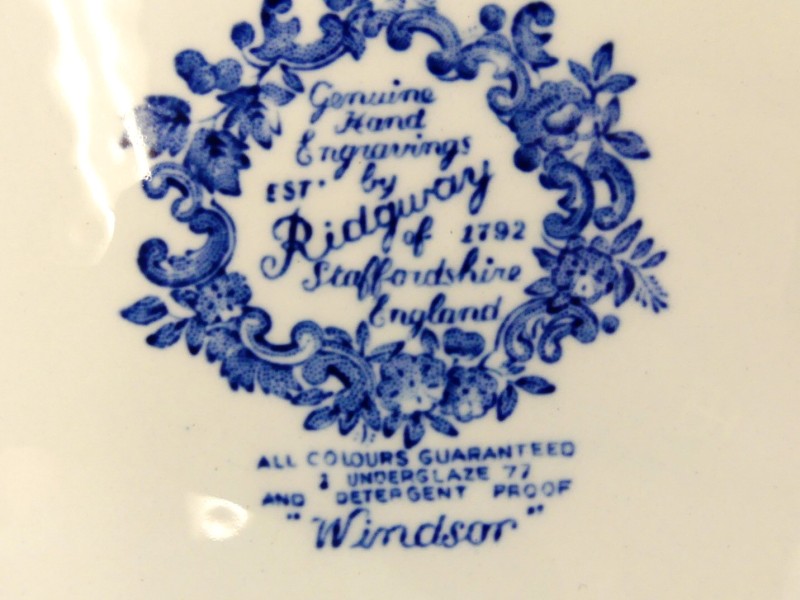 Vintage serviesondelen - Windsor Ridgway Staffordshire England of 1792