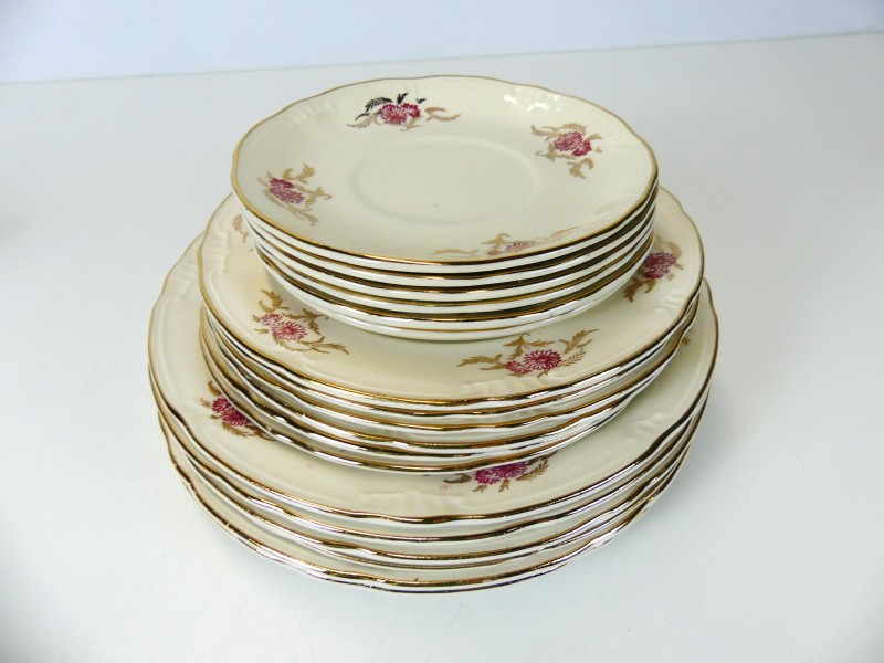 Vintage Boch Belgium Servies - 6 personen