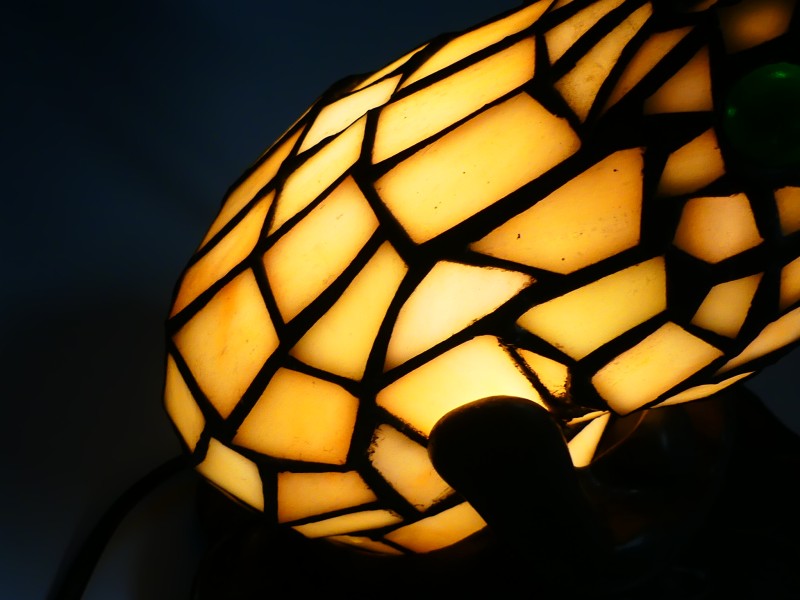 Tiffany stijl kikkerlamp met paraplu