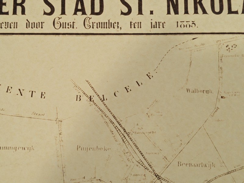 Grondplan der stad St.Nikolaas (waas) [1885]