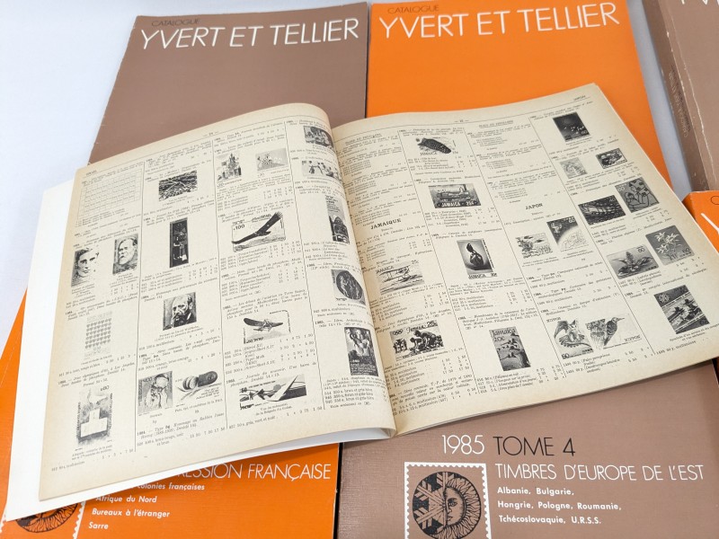Collectie catalogussen "Yvert et Tellier"