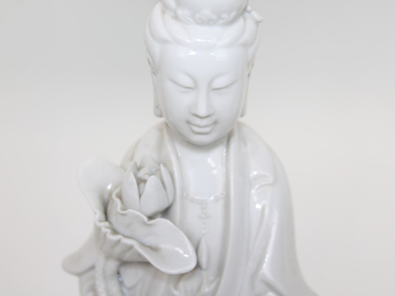 Chinese Guanyin lamp met Lotusbloem