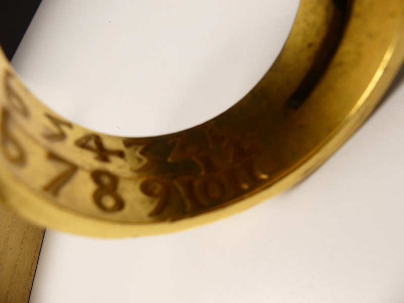 Replica zonnewijzer ring - ANNO 1721 inscriptie