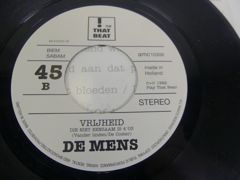 Vinyl 7'' - De Mens – Jeroen Brouwers (Schrijft Een Boek)