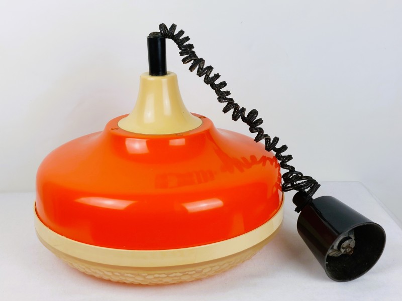 vintage oranje hanglamp