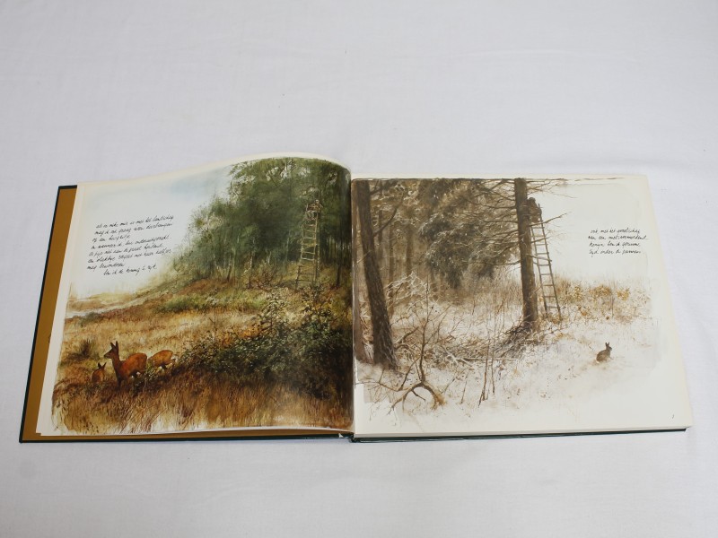 Boek: "Aanloop- de jacht op wild door de eeuwen heen" van Rien Poortvliet (Art. 840)